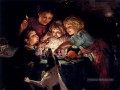 Snapdragon enfants idylliques Arthur John Elsley Impressionnisme